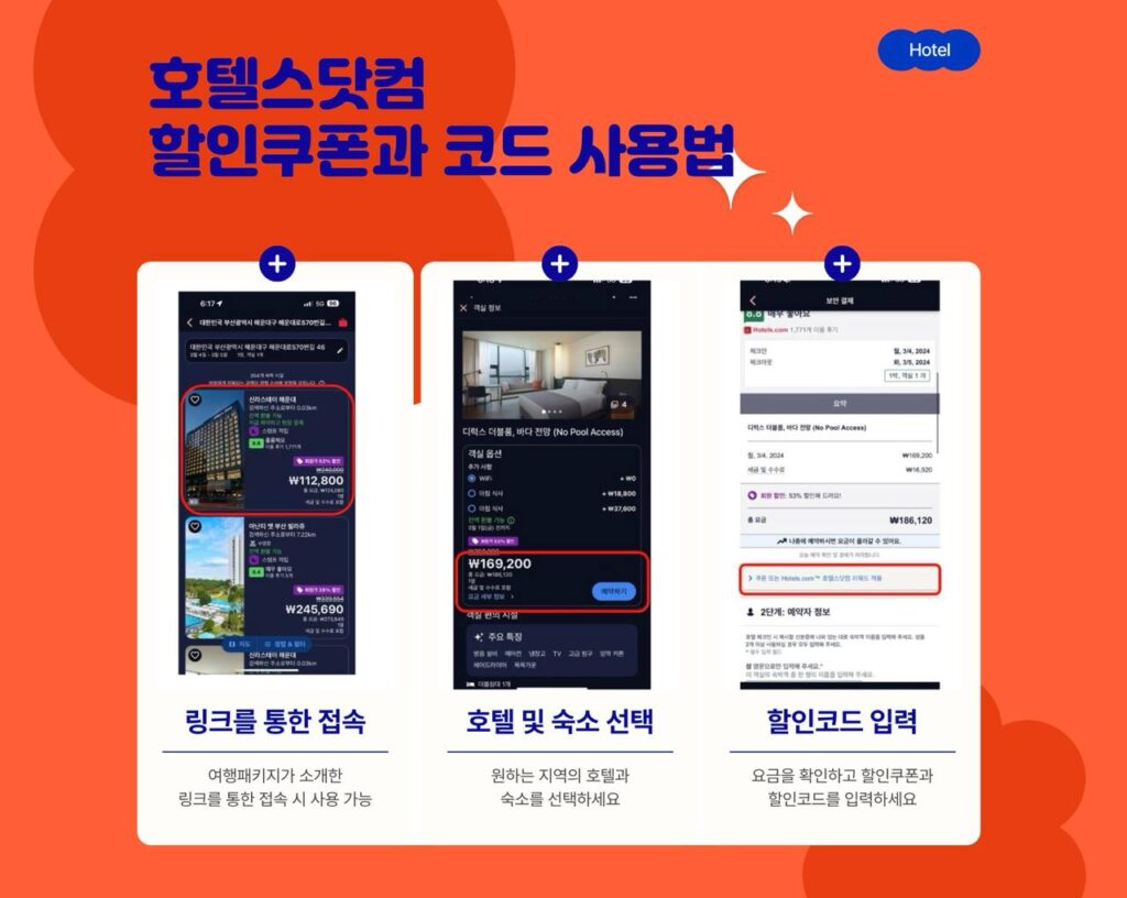 호텔스닷컴 할인쿠폰과 할인코드 사용 방법 정리